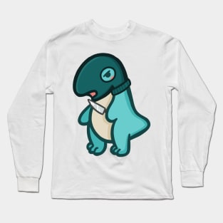 Robbery, T-Rex, mean Dino, Dinosaur Long Sleeve T-Shirt